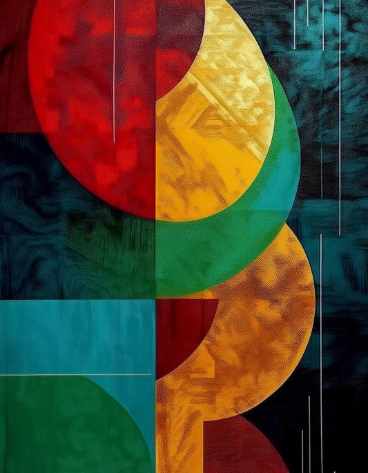 Sunset Blend Strokes Wall Art