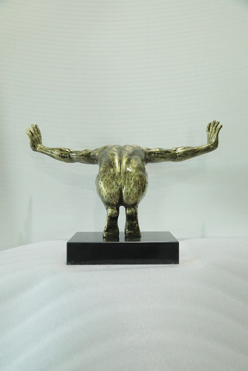 Bull Horns Resin Sculpture artistic sculpture by Artsmiley
