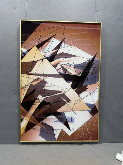 Misty Acrylic Abstract Wall Art Vertical Design | Art Smiley Decor UAE