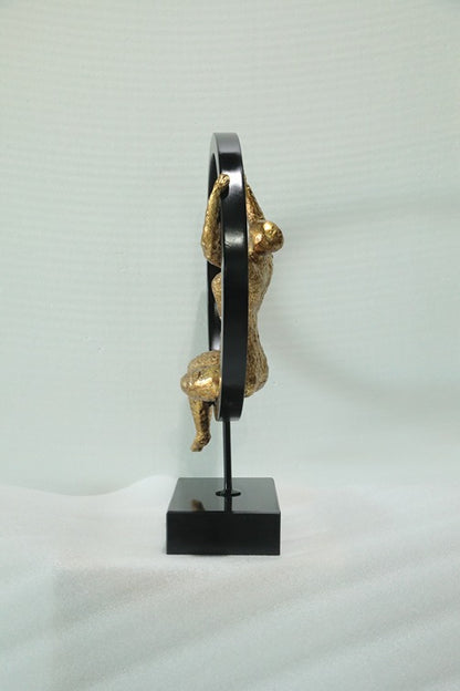 Crescent Dancer Resin Sculpture artistic sculpture by Artsmiley