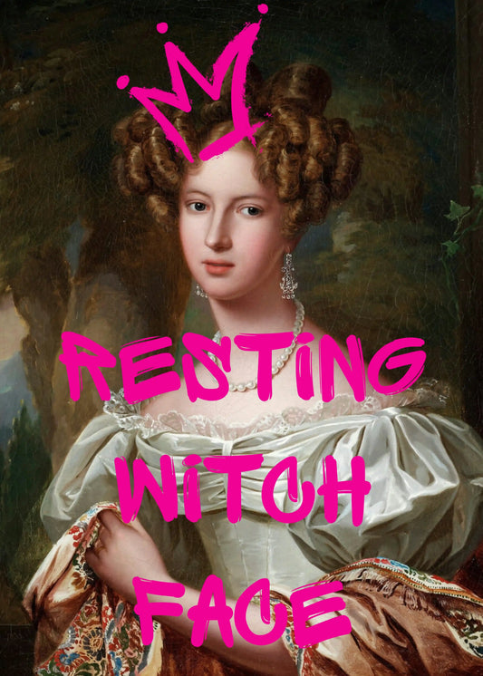 Resting Witch Face Typography