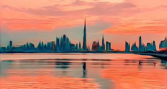 Sunset Skyline Skyline wall art