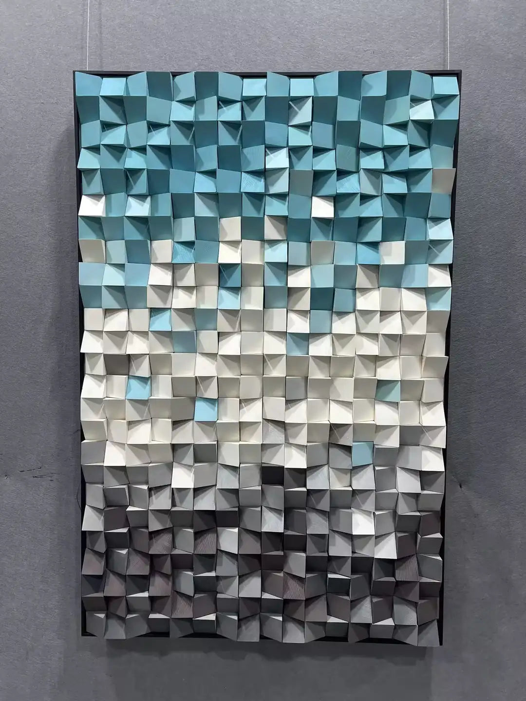 Deep Hand Painted Abstract Wall Art Vertical Design | Art Smiley Decor UAE