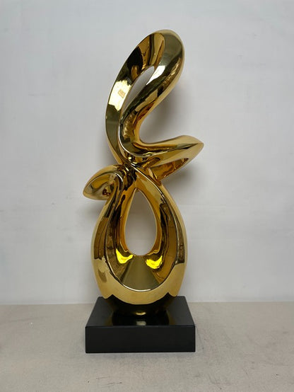 Golden Knot Resin Sculpture artistic sculpture by Artsmiley