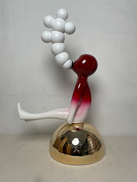 Balloon Figure Red Resin Sculpture artistic sculpture by Artsmiley