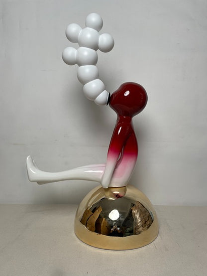 Balloon Figure Red Resin Sculpture artistic sculpture by Artsmiley