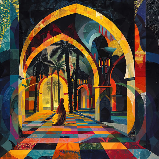 جدارية ممر قوس المسجد - فنون الابتسامات