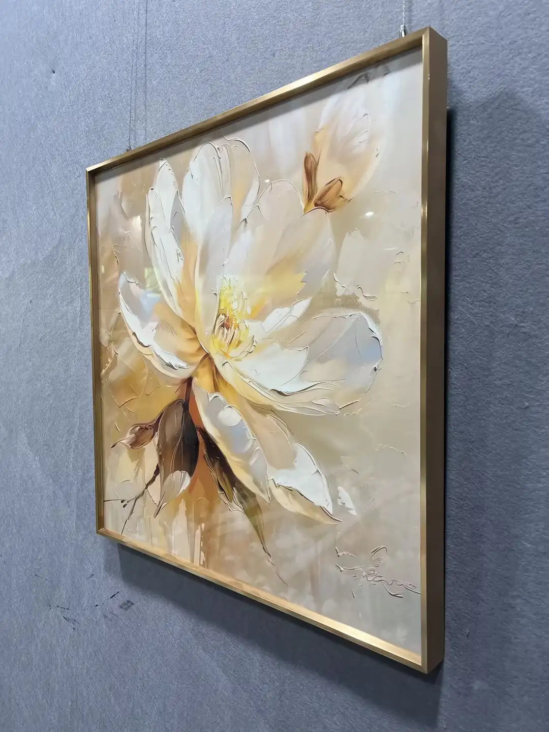 Shimmering Crystal Porcelain Luxury Wall Art Square Design | Art Smiley Decor UAE