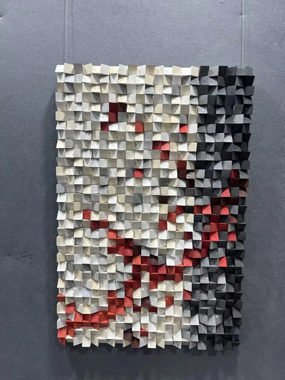 Bold Hand Painted Abstract Wall Art Vertical Design | Art Smiley Decor UAE