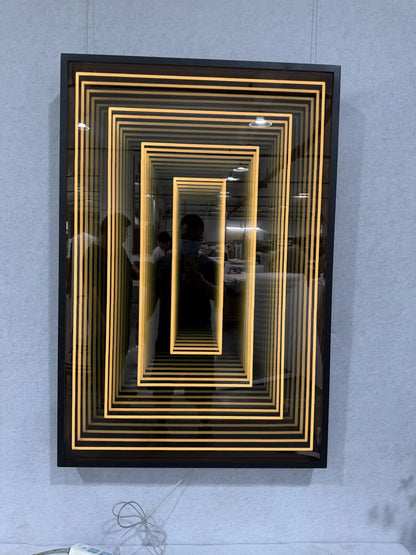 Frosted Crystal Porcelain Luxury Wall Art Vertical Design | Art Smiley Decor UAE