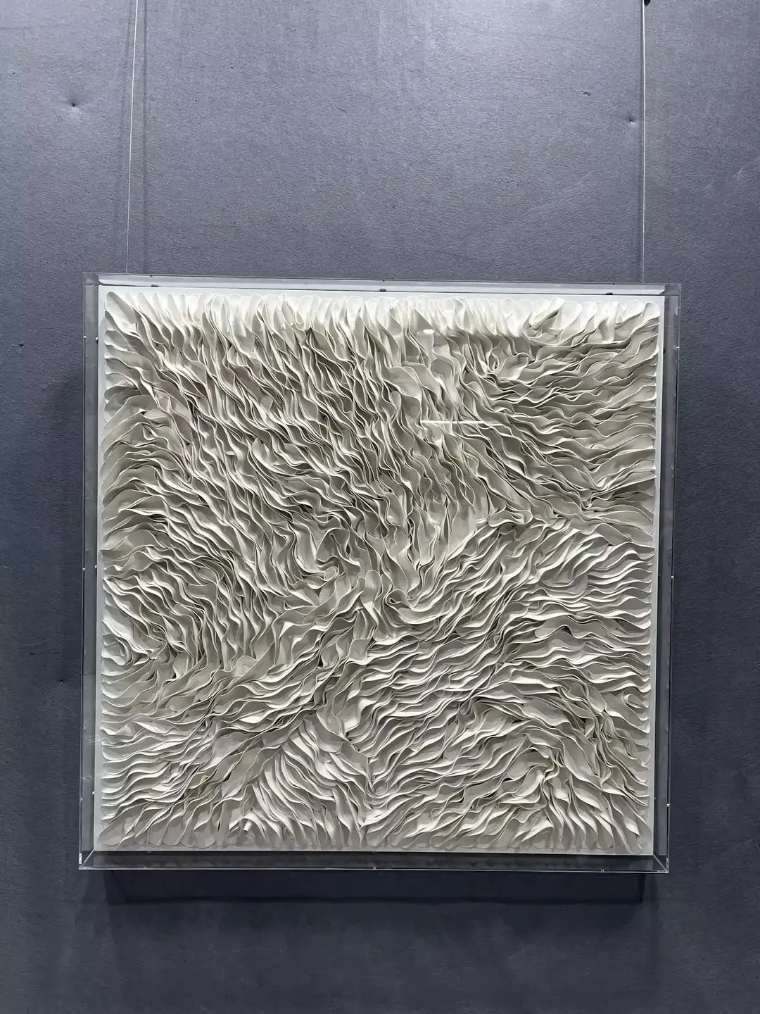 Braided Leather Texture Abstract Wall Decor Square Design | Art Smiley Decor UAE