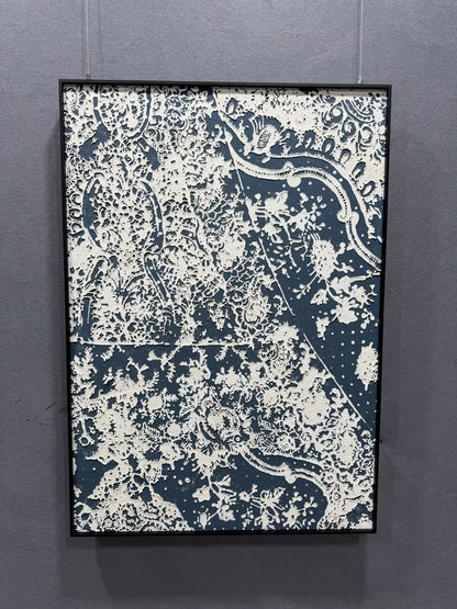 Flowing Hand Painted Abstract Wall Art Vertical Design | Art Smiley Decor UAE