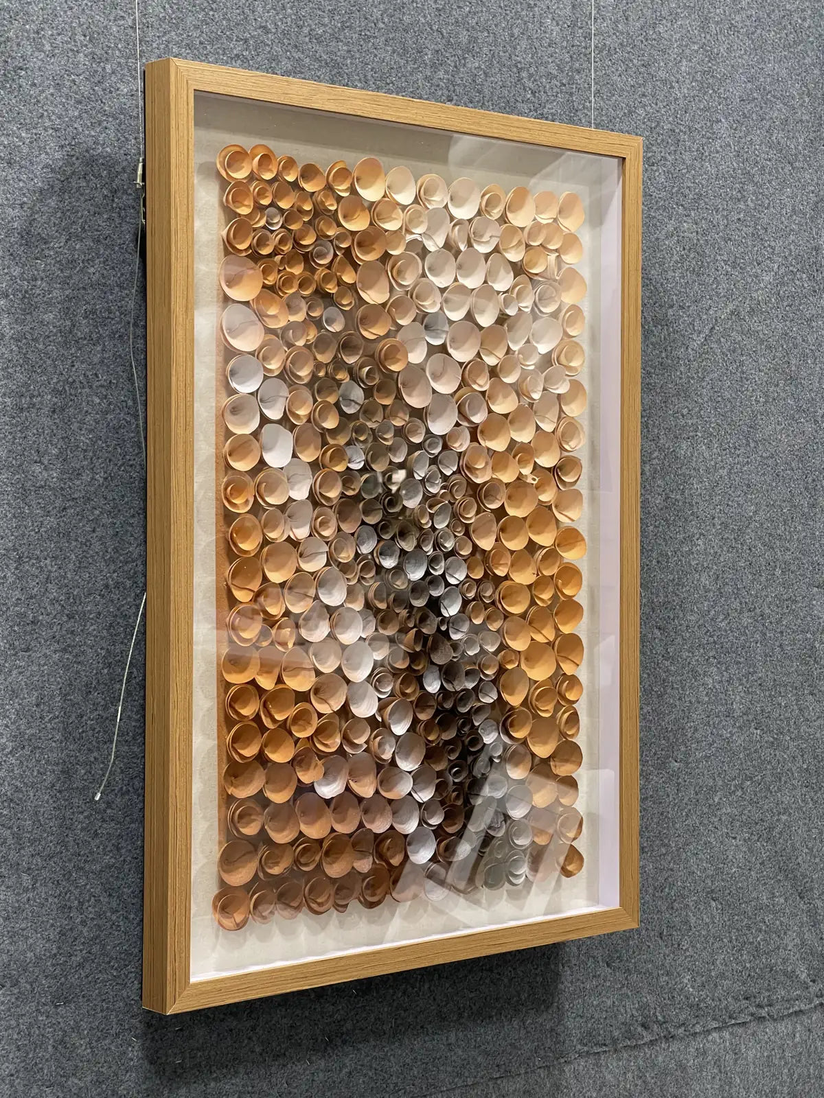 Mossy Natural Wood Slice Wall Art Vertical Design | Art Smiley Decor UAE