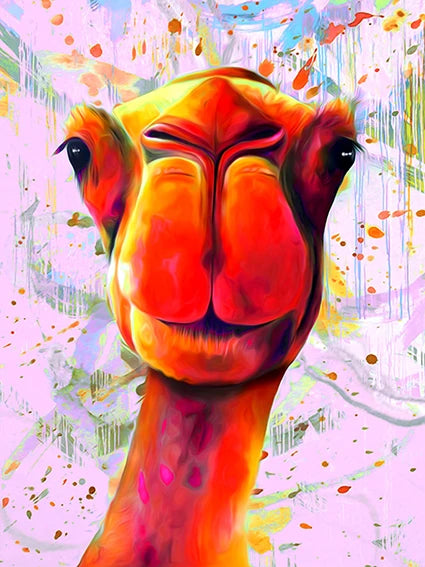 Nomad Grace #22 Camel wall art
