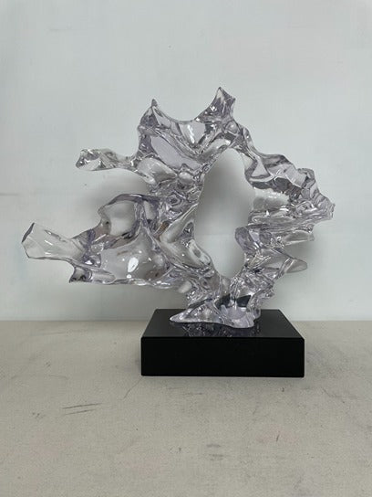 Silver Coral Resin Sculpture artistic sculpture by Artsmiley