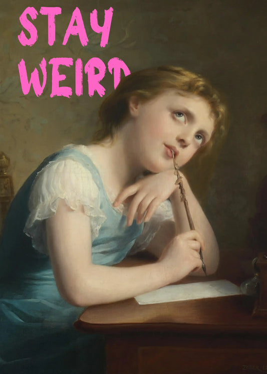 Stay Weirt Zuber Bi Typography