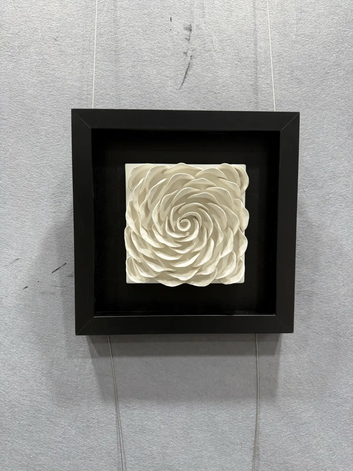 Ceramic Hand Painted Wall Art Square Design | Art Smiley Decor UAE