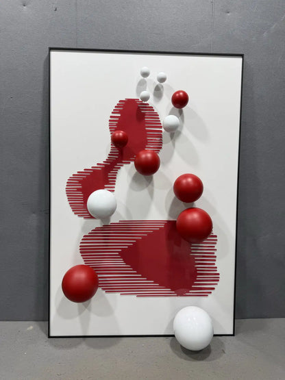Charcoal Acrylic Abstract Wall Art Vertical Design | Art Smiley Decor UAE