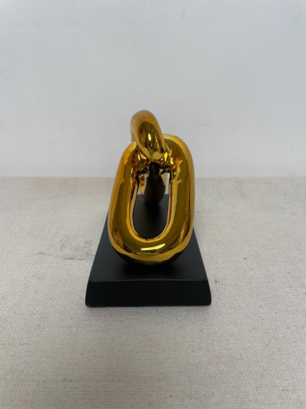 Golden Link Resin Sculpture artistic sculpture by Artsmiley