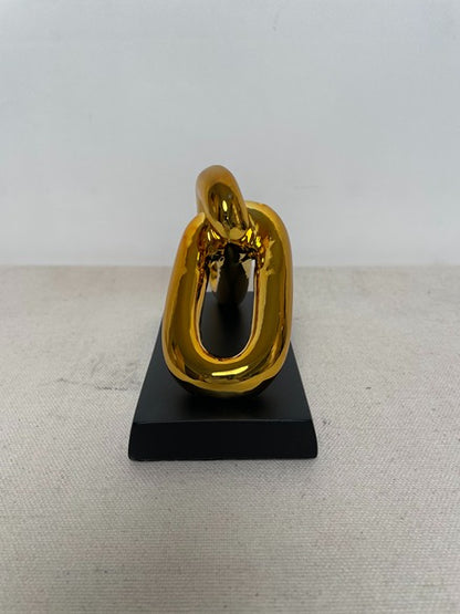 Golden Link Resin Sculpture artistic sculpture by Artsmiley