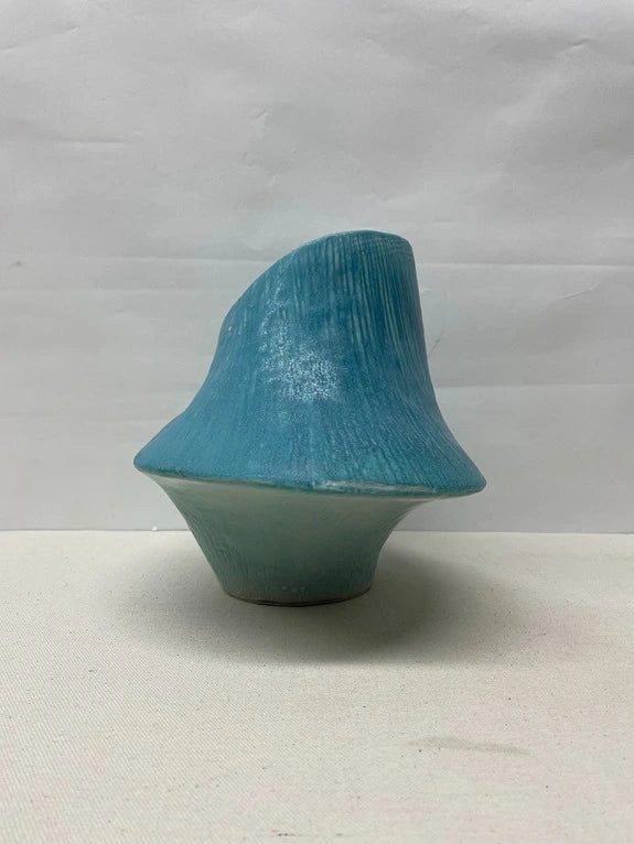 Turquoise Wave Ceramic Bowl