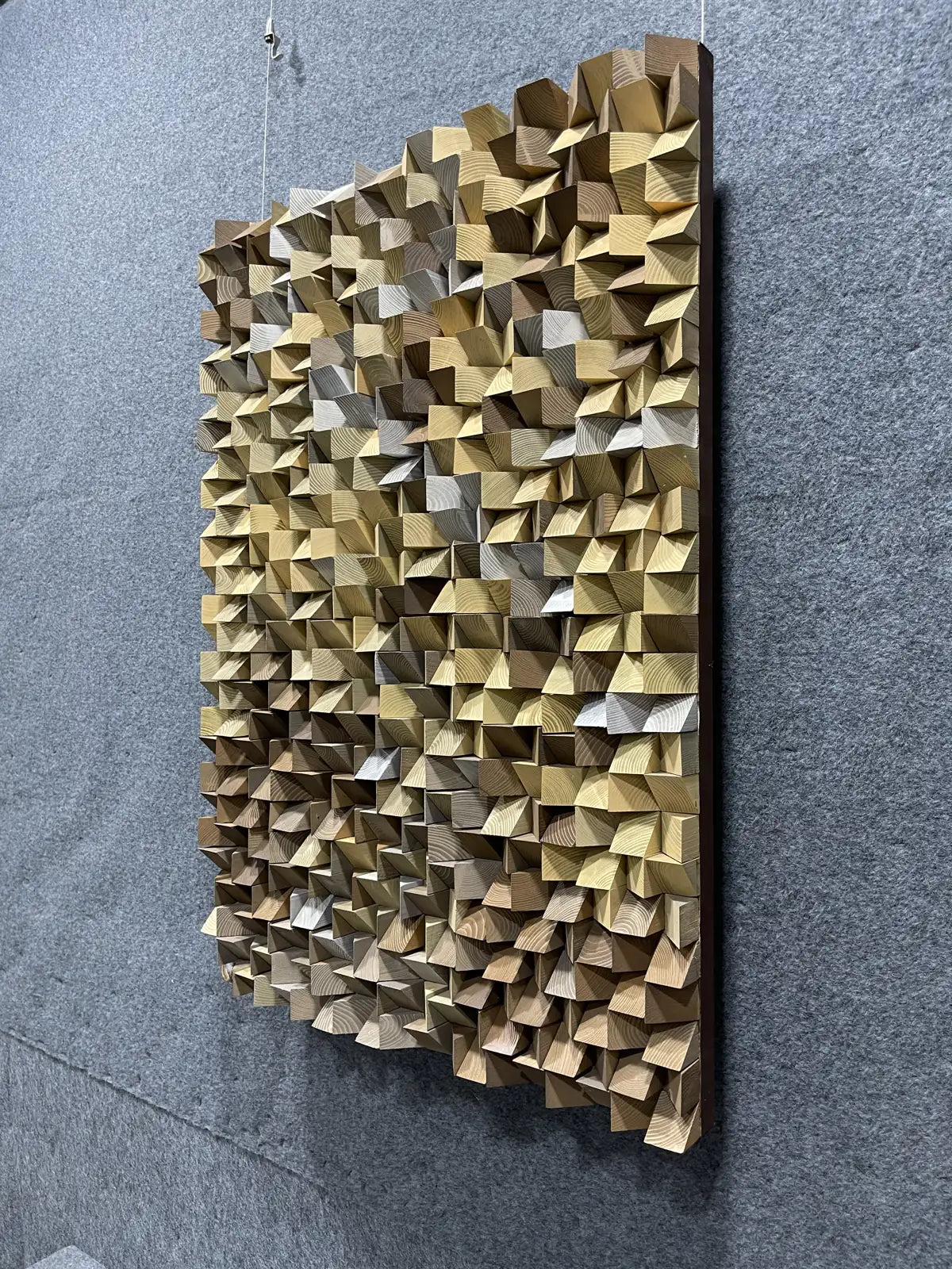 Raw Hand Painted Abstract Wall Art Vertical Design | Art Smiley Decor UAE