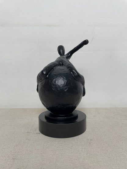 Black Rabbit Resin Sculpture artistic sculpture by Artsmiley