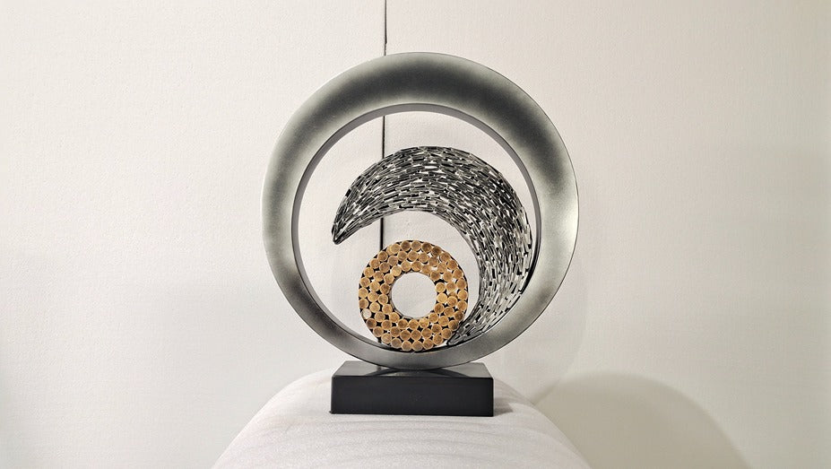 Metal Ring Sculpture