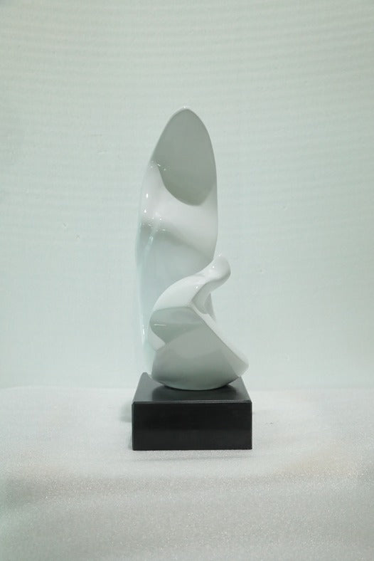 White Flame Resin Sculpture artistic sculpture by Artsmiley
