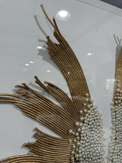 Ripple Paper Art Contemporary Wall Decor Vertical Design | Art Smiley Decor UAE