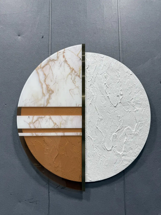 Frosted Acrylic Abstract Wall Art Vertical Design | Art Smiley Decor UAE