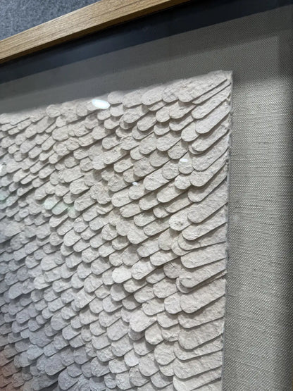 Flowing Paper Art Contemporary Wall Decor Vertical Design | Art Smiley Decor UAE