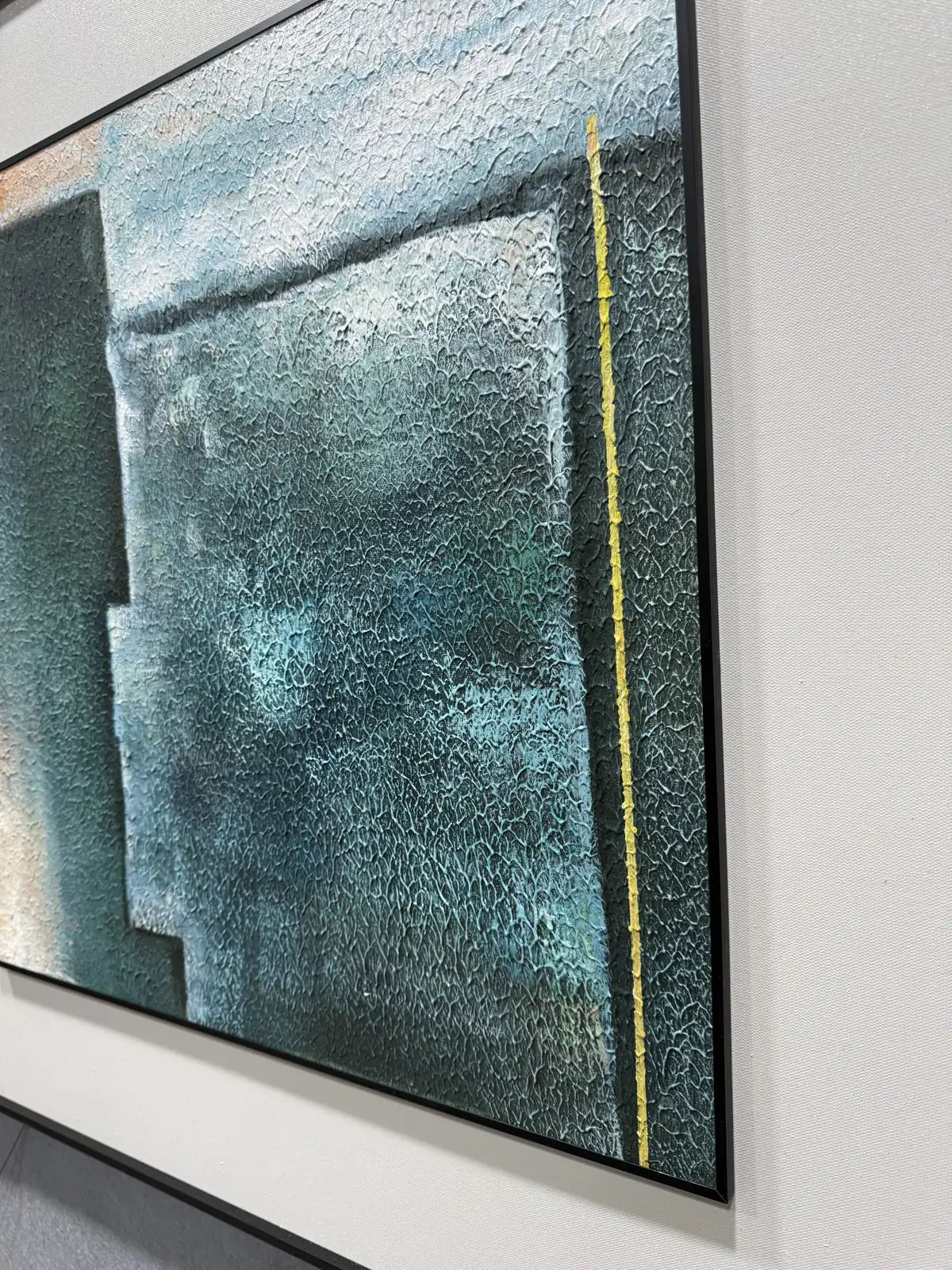 Layered Hand Painted Abstract Wall Art Square Design | Art Smiley Decor UAE