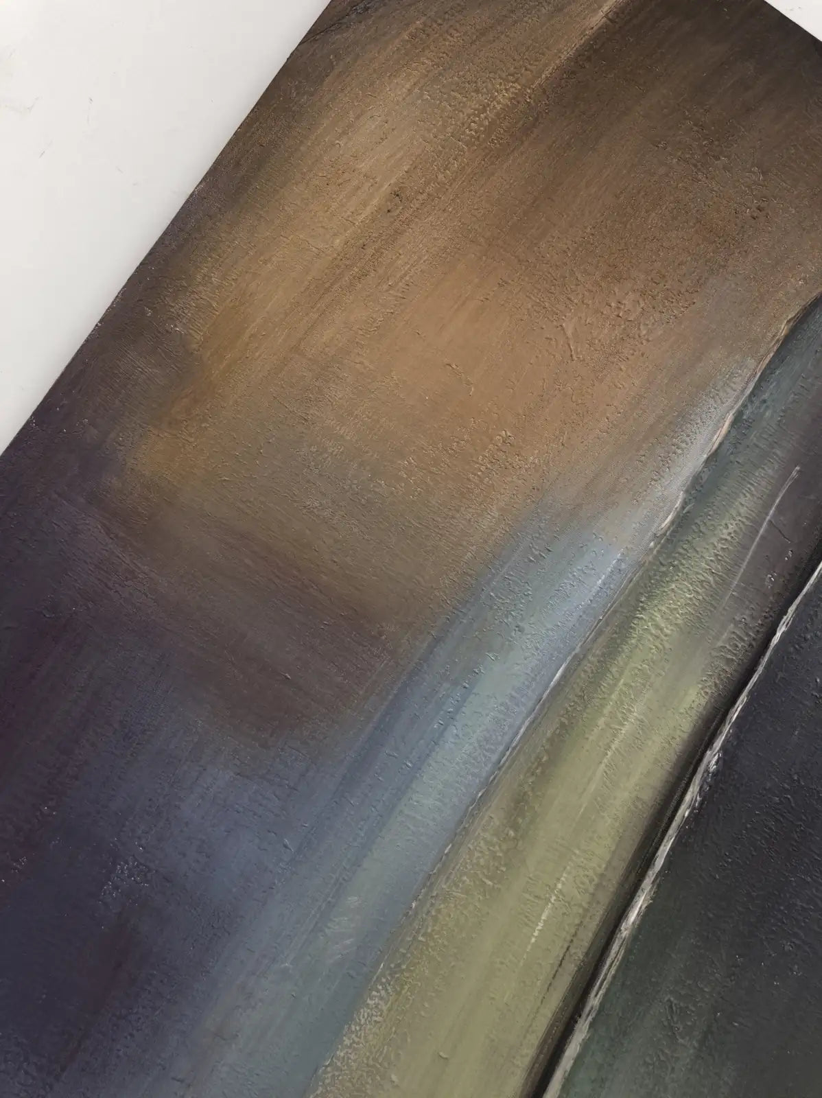 Rough Hand Painted Abstract Wall Art Vertical Design | Art Smiley Decor UAE