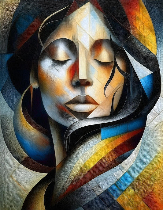 Digital Portrait With Highlights Wall Art