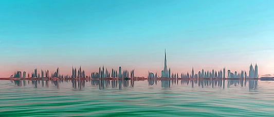 Dubai New Skyline Dhs450 Skyline wall art