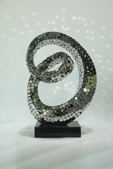 Spiral Ring Metal Sculpture artistic sculpture by Artsmiley