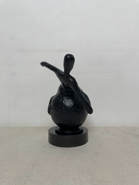 Black Rabbit Resin Sculpture artistic sculpture by Artsmiley