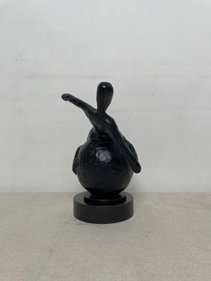 Black Rabbit Resin Sculpture artistic sculpture by Artsmiley