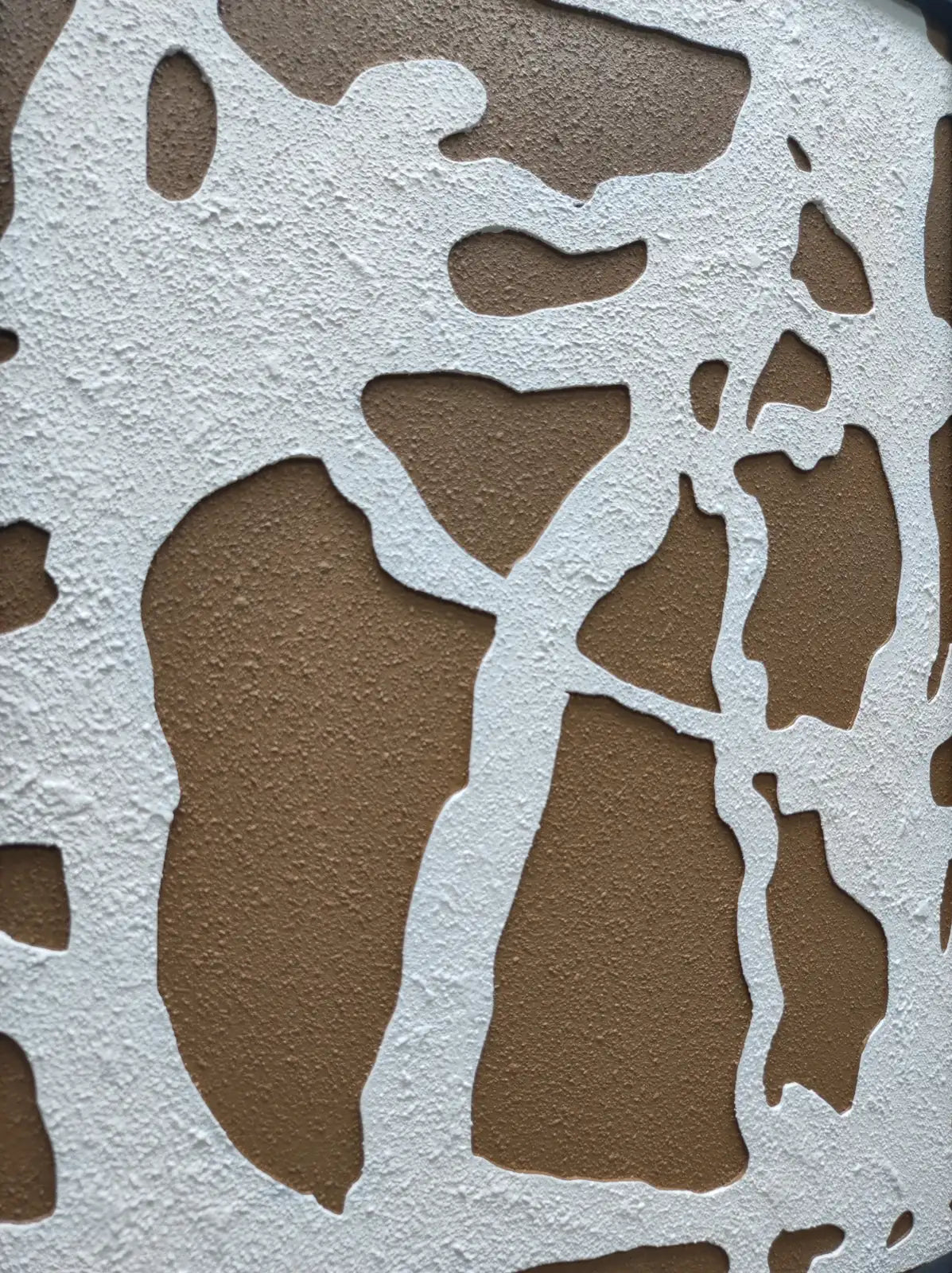 Birch Wood Carving Hand Painted Wall Art Vertical Design | Art Smiley Decor UAE