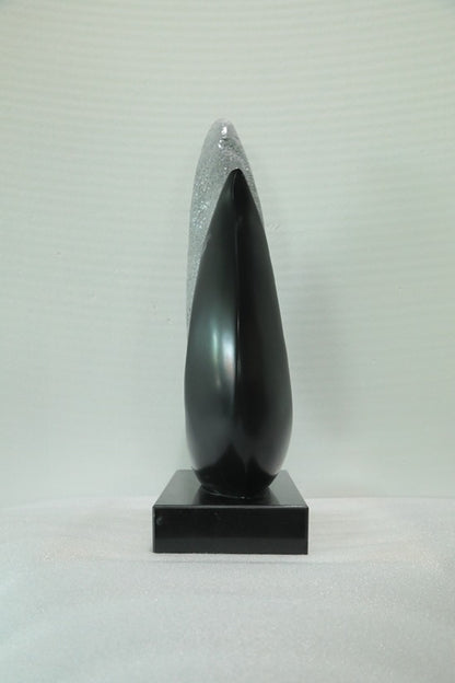 Black Flame Resin Sculpture artistic sculpture by Artsmiley