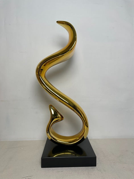 Spiral Ribbon Resin Sculpture artistic sculpture by Artsmiley