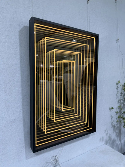 Frosted Crystal Porcelain Luxury Wall Art Vertical Design | Art Smiley Decor UAE