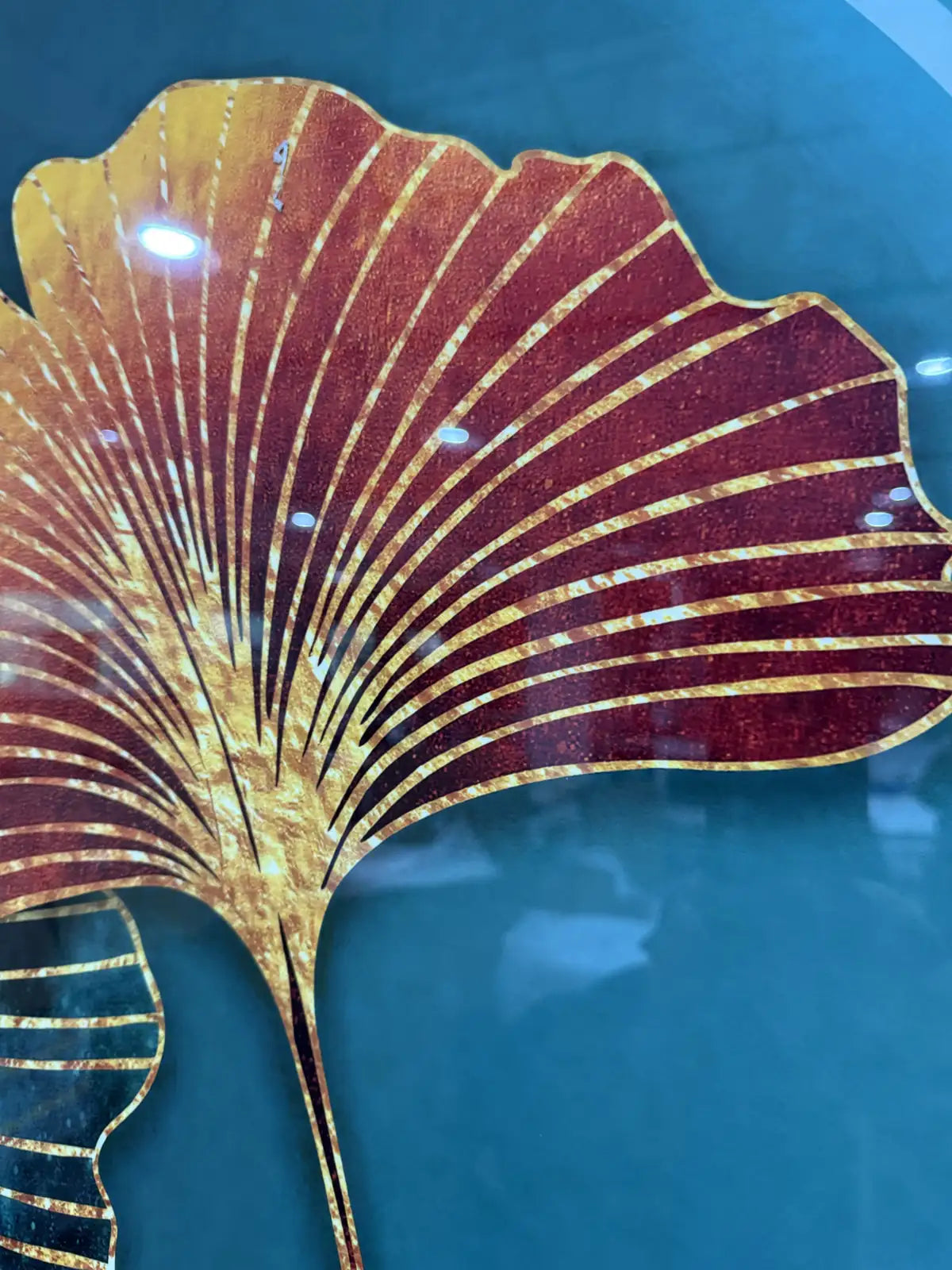 Glaze Crystal Porcelain Luxury Wall Art Round Design | Art Smiley Decor UAE