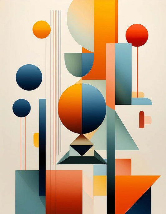 Digital Waveflow Pattern Wall Art