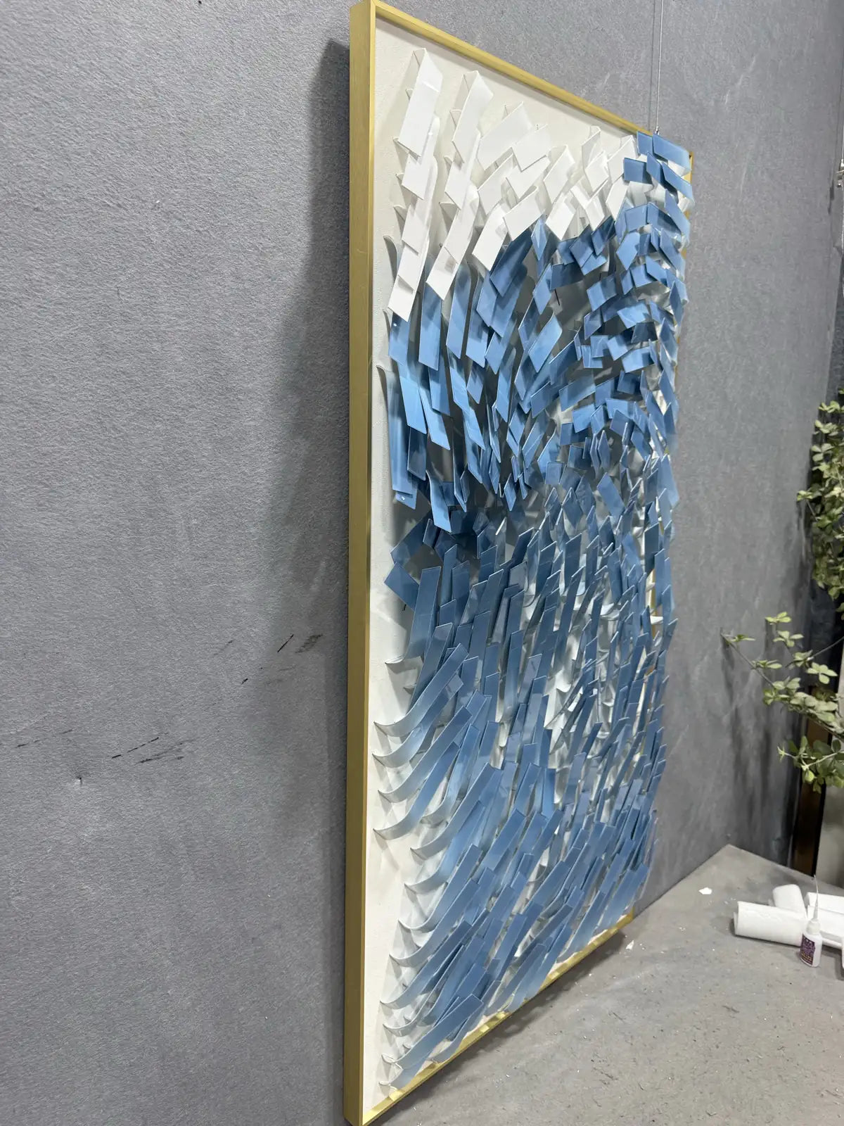 Sharp Modern Decorative Wall Art Vertical Design | Art Smiley Decor UAE