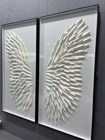 Layered Paper Art Contemporary Wall Decor Vertical Design | Art Smiley Decor UAE