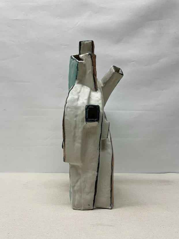 Modern Loop Ceramic Sculpture