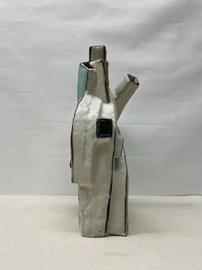 Modern Loop Ceramic Sculpture