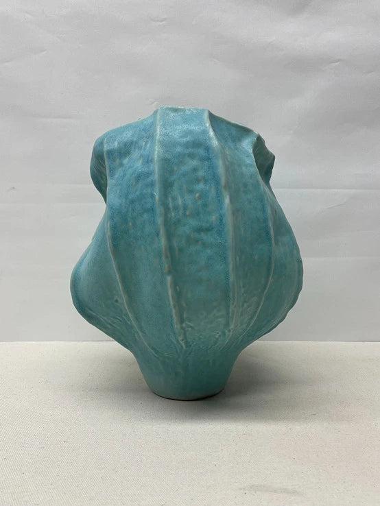 Jade Petal Ceramic Vase